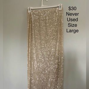 Long sequin skirt - Large